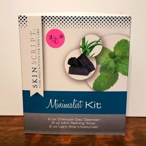 Skin Script RX Minimalist Kit Cleanser & Toner & Moisturizer  NEW